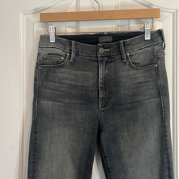 Mother | The Looker Frayed Ankle Jeans In Huntress Size 28/6 Gray Raw Hem 90s - Picture 5 of 13